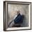 Homme Assis (Seated Man) - Peinture De Odilon Redon (1840-1916), Huile Sur Carton (21,9X23,5 Cm), V-Odilon Redon-Framed Giclee Print