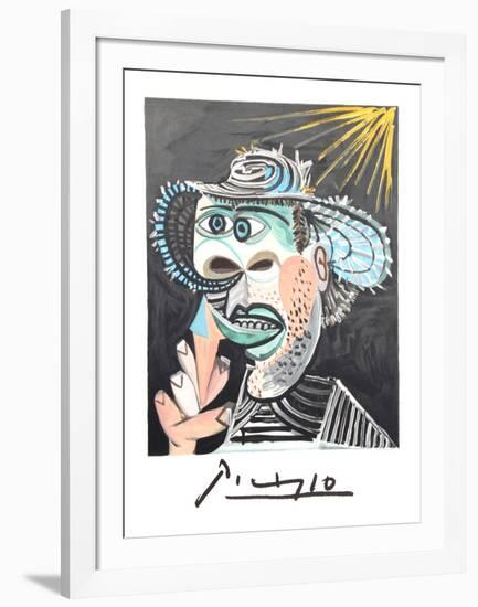 Homme Au Cornet-Pablo Picasso-Framed Collectable Print