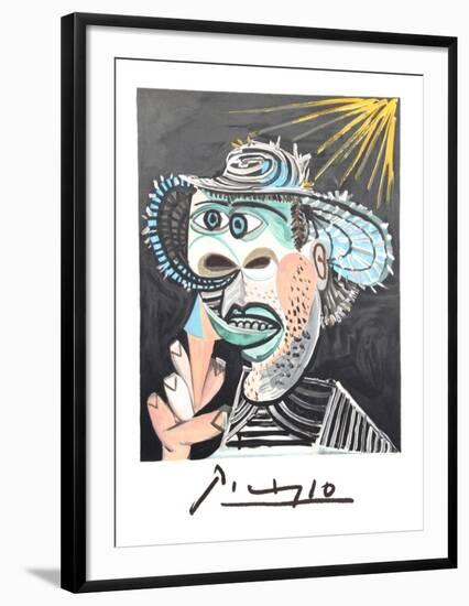 Homme Au Cornet-Pablo Picasso-Framed Collectable Print