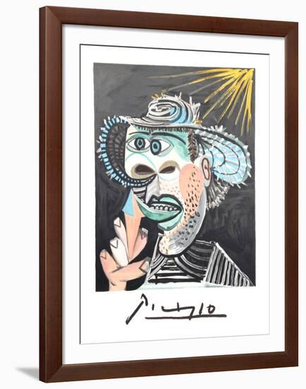 Homme Au Cornet-Pablo Picasso-Framed Collectable Print