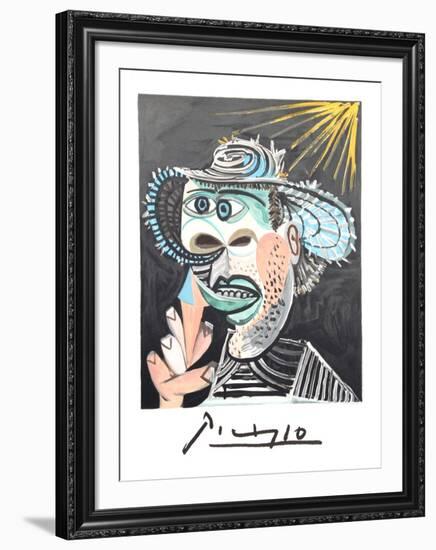 Homme Au Cornet-Pablo Picasso-Framed Collectable Print