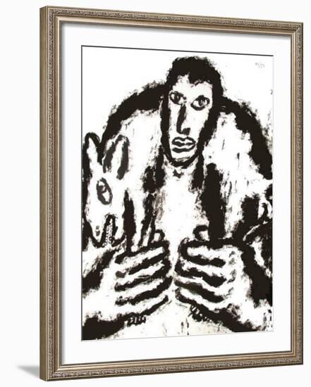 Homme Et Chien I-Pavlos Habidis-Framed Limited Edition