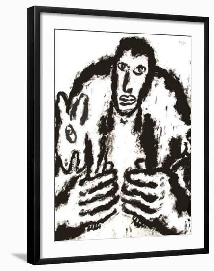 Homme Et Chien I-Pavlos Habidis-Framed Limited Edition