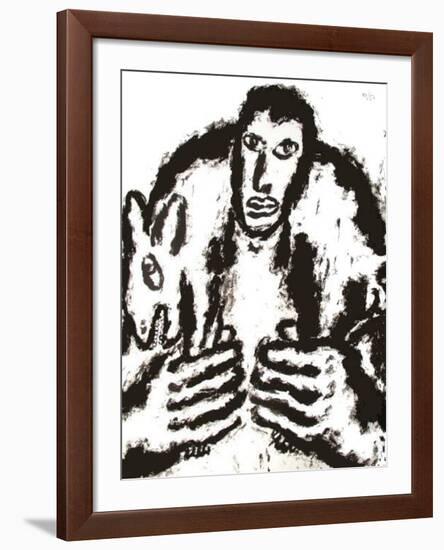 Homme Et Chien I-Pavlos Habidis-Framed Limited Edition