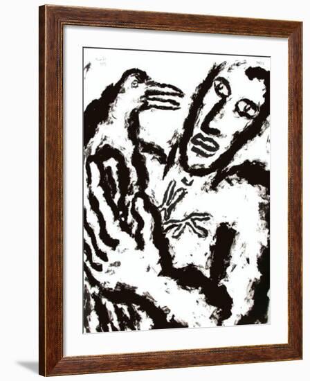 Homme Et Chien II-Pavlos Habidis-Framed Limited Edition