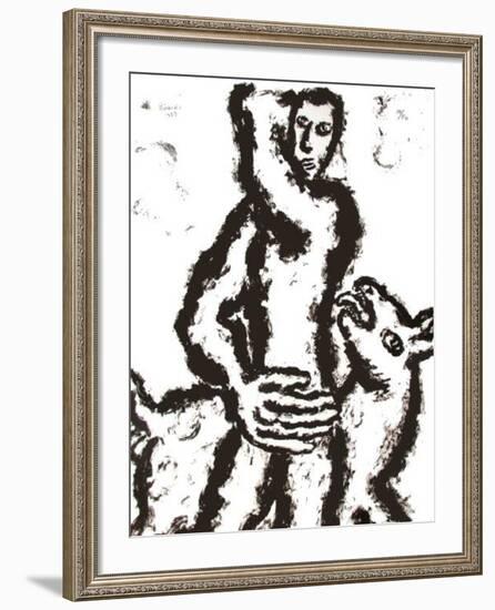 Homme Et Chien IV-Pavlos Habidis-Framed Limited Edition