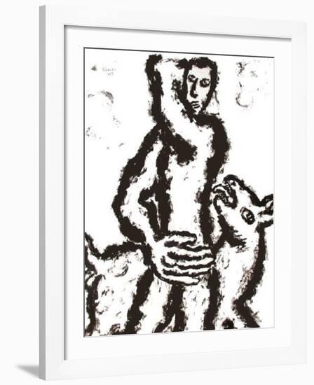 Homme Et Chien IV-Pavlos Habidis-Framed Limited Edition