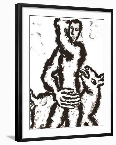 Homme Et Chien IV-Pavlos Habidis-Framed Limited Edition