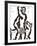 Homme Et Chien IV-Pavlos Habidis-Framed Limited Edition