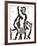 Homme Et Chien IV-Pavlos Habidis-Framed Limited Edition