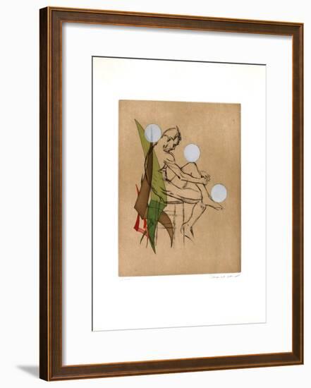 Homme Nu Assis-Marcel Jean-Framed Limited Edition