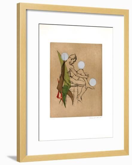 Homme Nu Assis-Marcel Jean-Framed Limited Edition