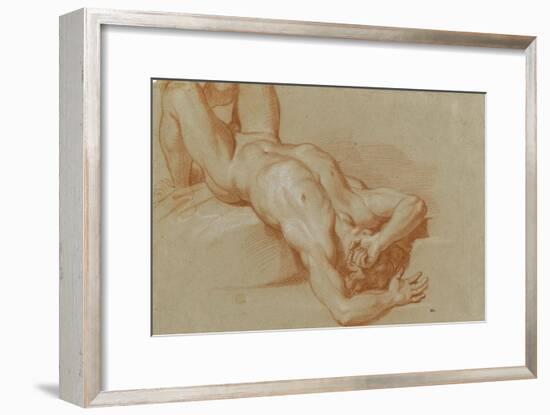 Homme nu, précipité-Charles Le Brun-Framed Giclee Print