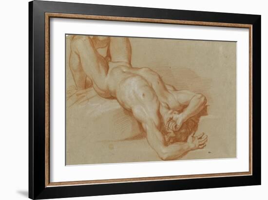 Homme nu, précipité-Charles Le Brun-Framed Giclee Print