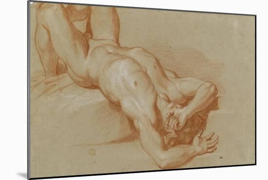 Homme nu, précipité-Charles Le Brun-Mounted Giclee Print