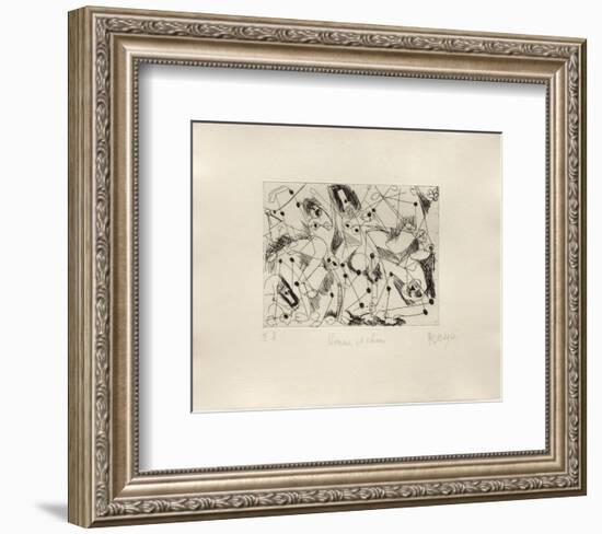 Hommes et Chiens-Jean Messagier-Framed Limited Edition