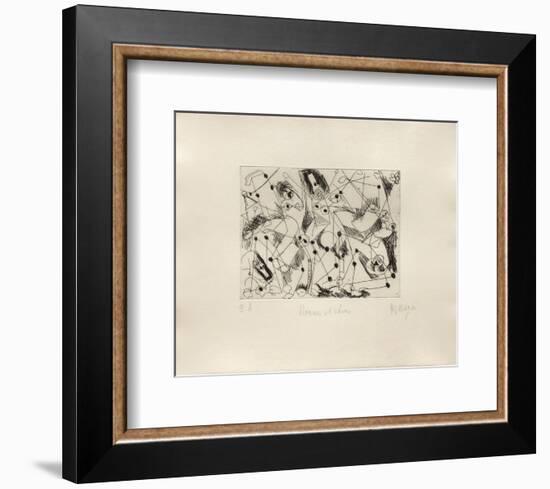 Hommes et Chiens-Jean Messagier-Framed Limited Edition