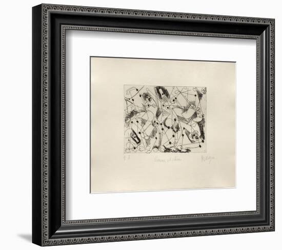 Hommes et Chiens-Jean Messagier-Framed Limited Edition