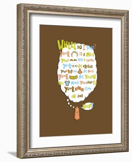 Honesty is My Best Friends Policy-Steven Wilson-Framed Giclee Print