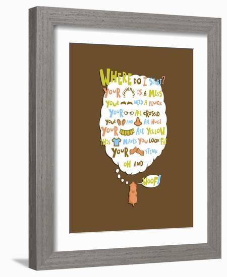 Honesty is My Best Friends Policy-Steven Wilson-Framed Giclee Print