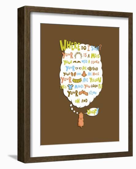 Honesty is My Best Friends Policy-Steven Wilson-Framed Giclee Print