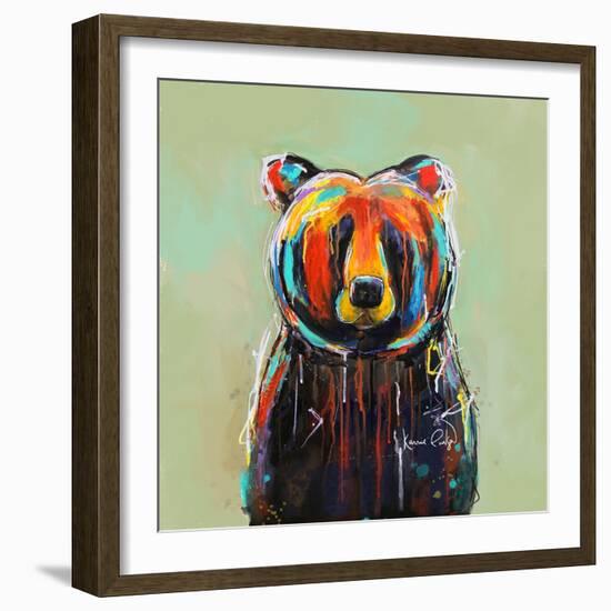 Honey Bear-Karrie Evenson-Framed Art Print