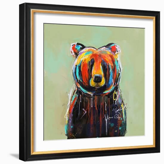 Honey Bear-Karrie Evenson-Framed Art Print