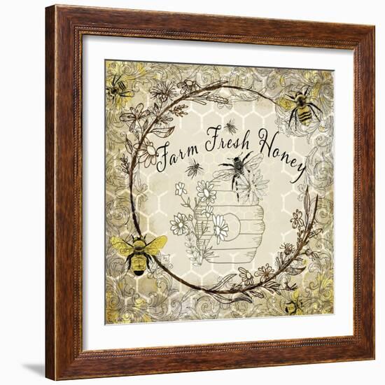 Honey Bee Hive 06-LightBoxJournal-Framed Giclee Print