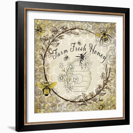 Honey Bee Hive 06-LightBoxJournal-Framed Giclee Print