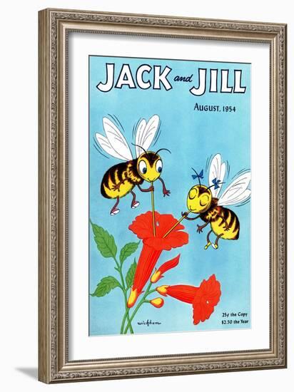 Honey Bee's Delight - Jack and Jill, August 1954-Wilmer Wickham-Framed Giclee Print