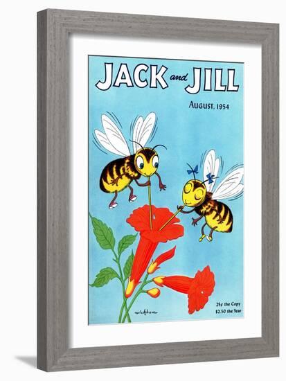 Honey Bee's Delight - Jack and Jill, August 1954-Wilmer Wickham-Framed Giclee Print