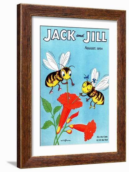 Honey Bee's Delight - Jack and Jill, August 1954-Wilmer Wickham-Framed Giclee Print