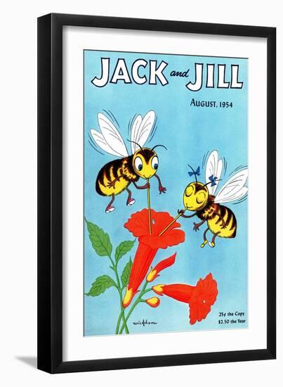 Honey Bee's Delight - Jack and Jill, August 1954-Wilmer Wickham-Framed Giclee Print