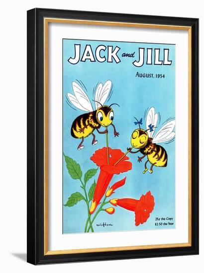 Honey Bee's Delight - Jack and Jill, August 1954-Wilmer Wickham-Framed Giclee Print