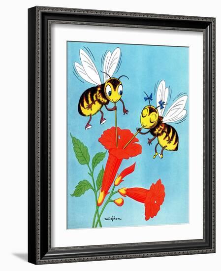 Honey Bee's Delight - Jack and Jill, August 1954-Wilmer Wickham-Framed Giclee Print