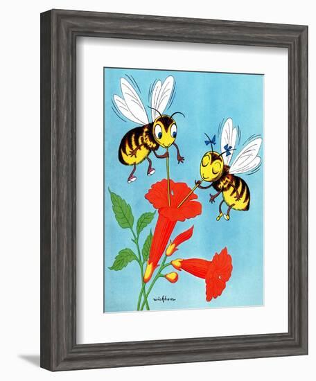 Honey Bee's Delight - Jack and Jill, August 1954-Wilmer Wickham-Framed Giclee Print