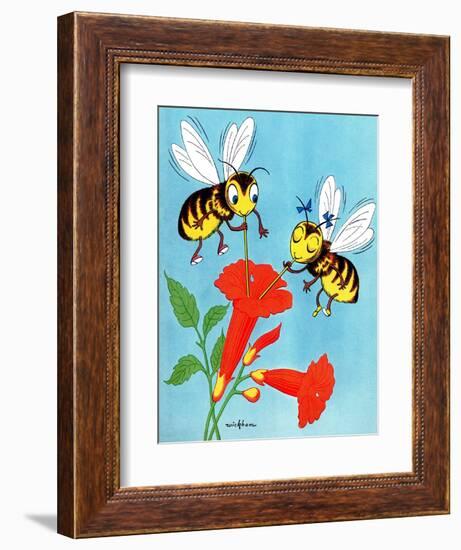 Honey Bee's Delight - Jack and Jill, August 1954-Wilmer Wickham-Framed Giclee Print