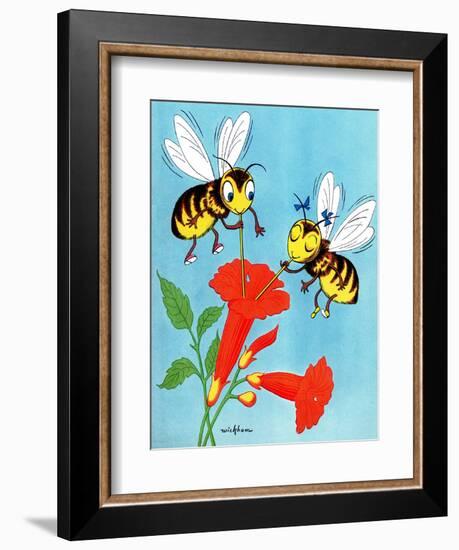 Honey Bee's Delight - Jack and Jill, August 1954-Wilmer Wickham-Framed Giclee Print