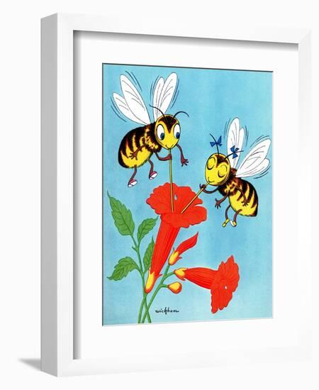 Honey Bee's Delight - Jack and Jill, August 1954-Wilmer Wickham-Framed Giclee Print