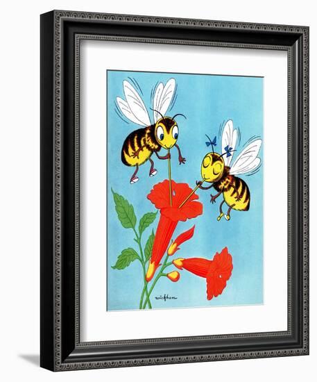 Honey Bee's Delight - Jack and Jill, August 1954-Wilmer Wickham-Framed Giclee Print