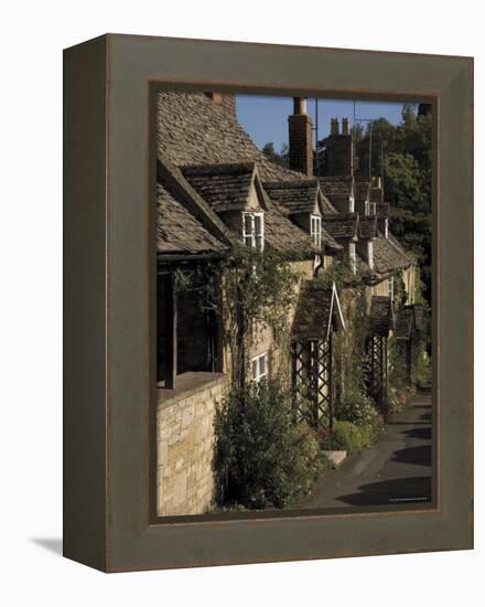 Honey Coloured Terraced Cottages, Winchcombe, the Cotswolds, Gloucestershire, England-David Hughes-Framed Premier Image Canvas