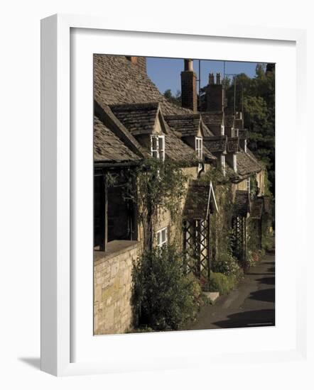 Honey Coloured Terraced Cottages, Winchcombe, the Cotswolds, Gloucestershire, England-David Hughes-Framed Photographic Print