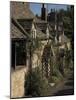 Honey Coloured Terraced Cottages, Winchcombe, the Cotswolds, Gloucestershire, England-David Hughes-Mounted Photographic Print