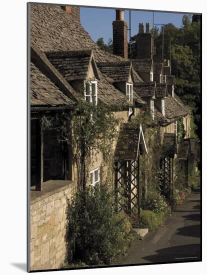 Honey Coloured Terraced Cottages, Winchcombe, the Cotswolds, Gloucestershire, England-David Hughes-Mounted Photographic Print