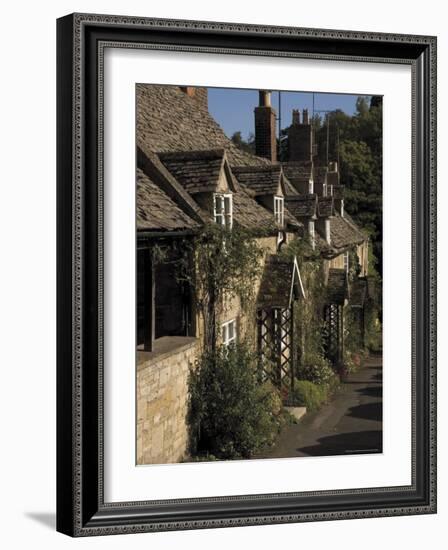 Honey Coloured Terraced Cottages, Winchcombe, the Cotswolds, Gloucestershire, England-David Hughes-Framed Photographic Print