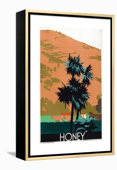 Honey, from the Series 'Buy New Zealand Produce'-Frank Newbould-Framed Premier Image Canvas