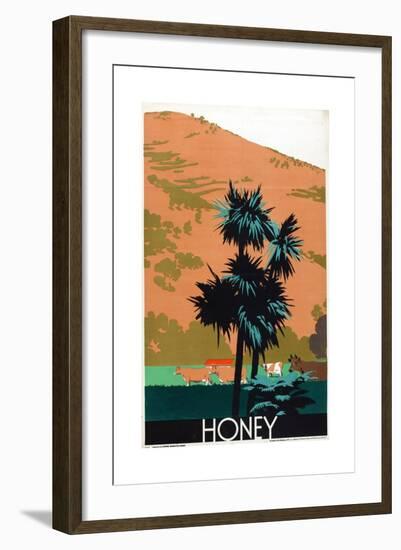 Honey, from the Series 'Buy New Zealand Produce'-Frank Newbould-Framed Giclee Print
