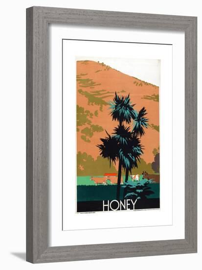 Honey, from the Series 'Buy New Zealand Produce'-Frank Newbould-Framed Giclee Print