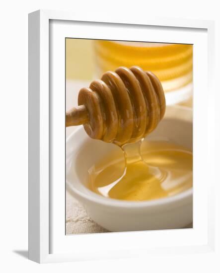 Honey Running from a Honey Dipper-null-Framed Photographic Print