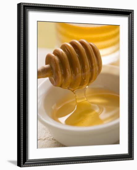 Honey Running from a Honey Dipper-null-Framed Photographic Print